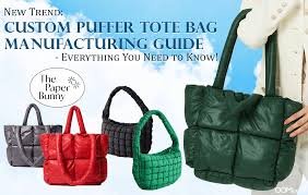 puffer tote bag