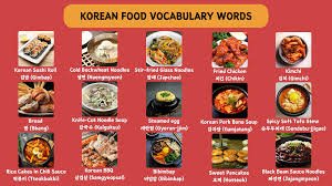 korean food names