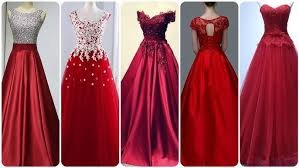 red maxi dress