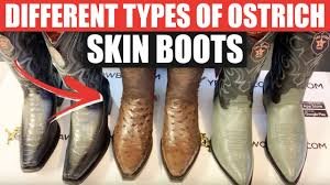 ostrich skin boots