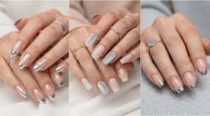 glitter french nail designs