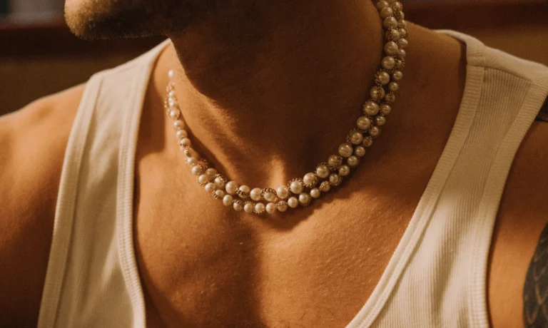 pearl necklace men