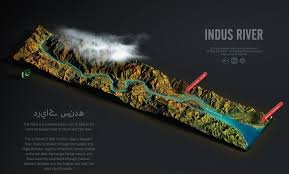 indus river map